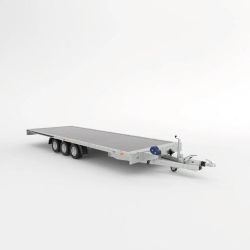 Remorque plateau type GT plateau 3 essieux Martz