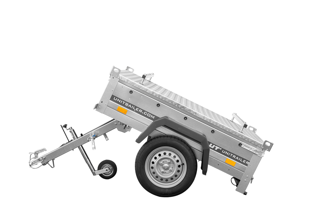 Einachsanhänger 750 kg zul. Gesamtgewicht 150x106 Garden Trailer 150 KIPP mit Aluminiumhaube