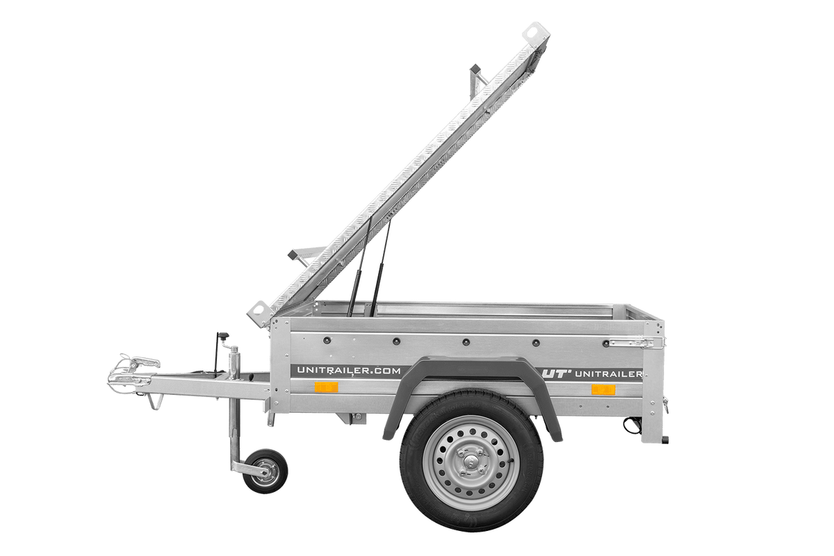 Einachsanhänger 750 kg zul. Gesamtgewicht 150x106 Garden Trailer 150 KIPP mit Aluminiumhaube