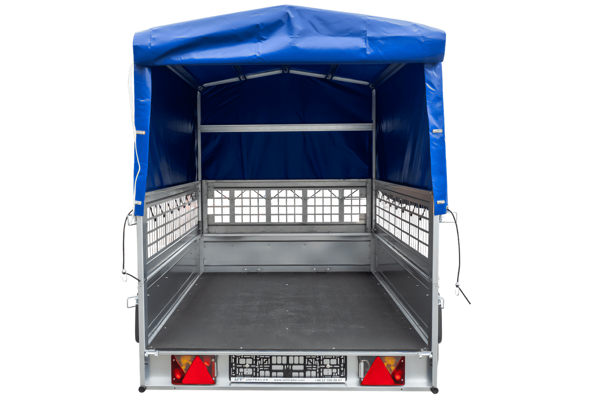Gebrauchter Planenanhänger Garden Trailer 230 KIPP mit Gitteraufsätzen, Hochplane und Stützrad