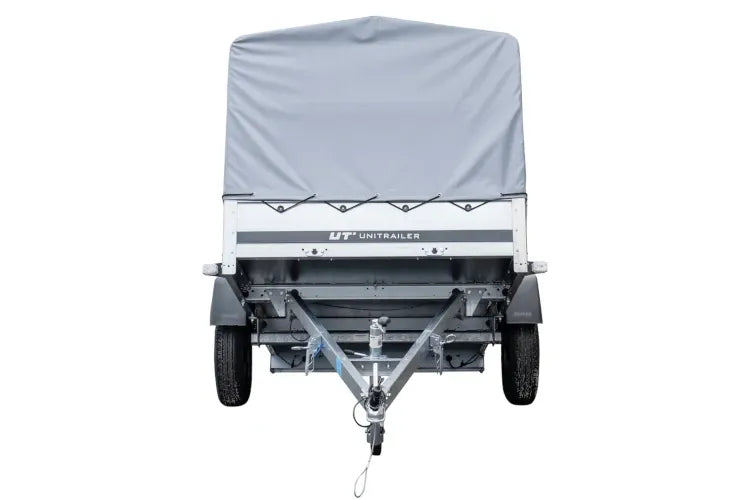 Straßenanhänger mit Hochplane, Spriegel H-800 und Stützrad 230x125 Garden Trailer 230 KIPP