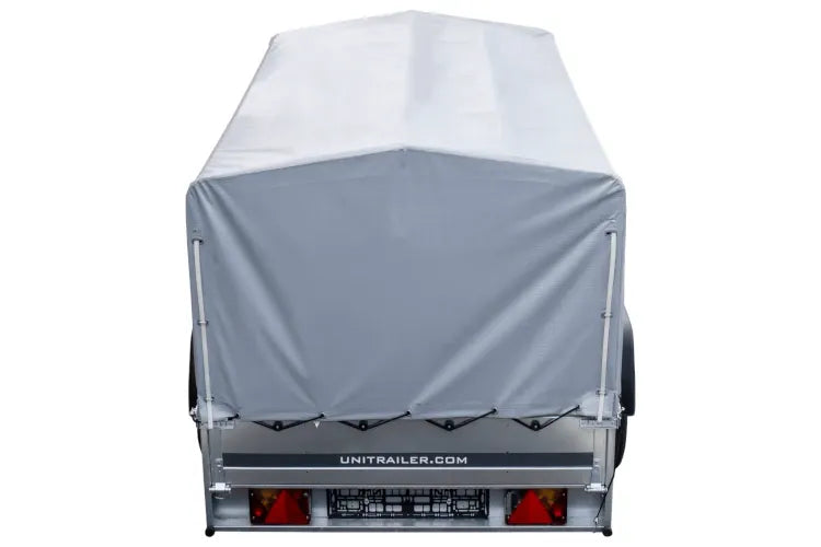 Straßenanhänger mit Hochplane, Spriegel H-800 und Stützrad 230x125 Garden Trailer 230 KIPP