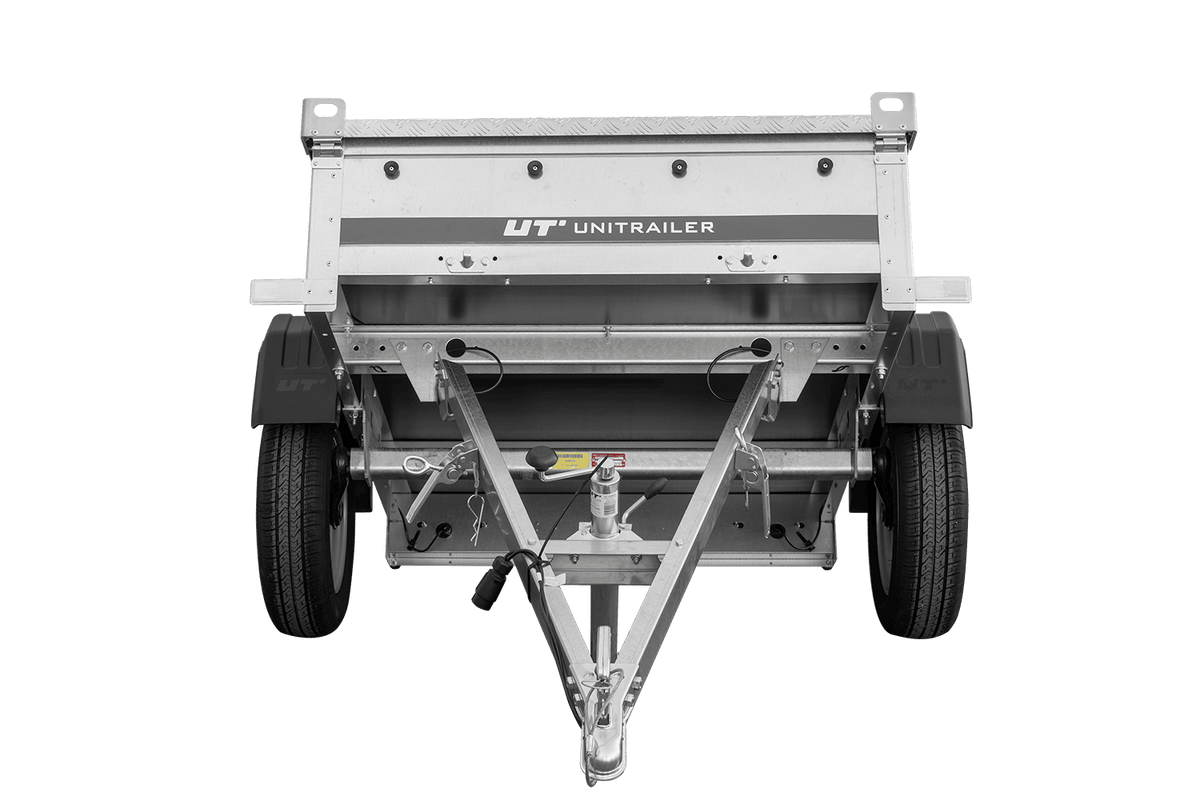 Einachsanhänger 750 kg zul. Gesamtgewicht 150x106 Garden Trailer 150 KIPP mit Aluminiumhaube