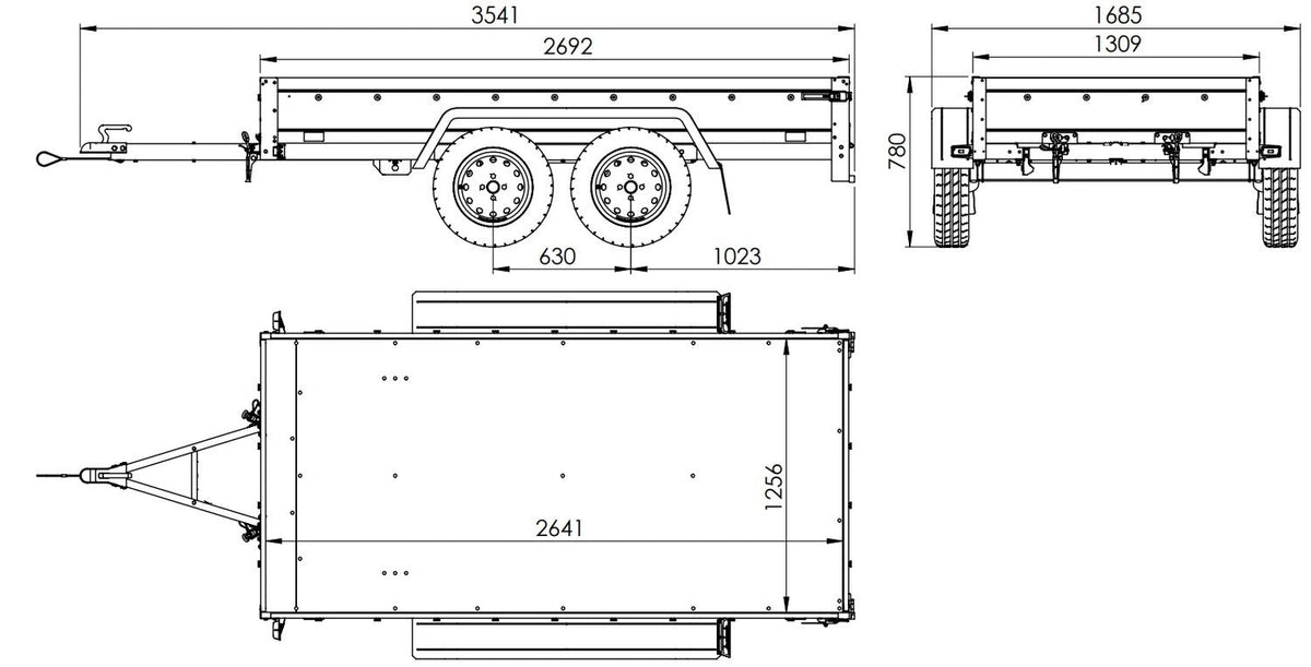 Einachsanhänger Unitrailer GARDEN TRAILER 264 KIPP
