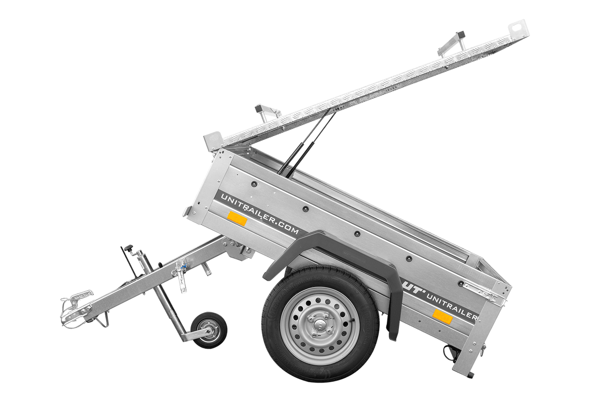 Einachsanhänger 750 kg zul. Gesamtgewicht 150x106 Garden Trailer 150 KIPP mit Aluminiumhaube
