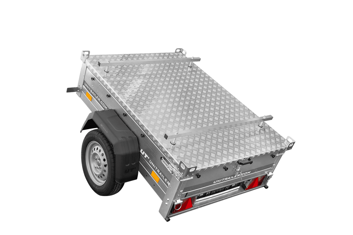 Einachsanhänger 750 kg zul. Gesamtgewicht 150x106 Garden Trailer 150 KIPP mit Aluminiumhaube