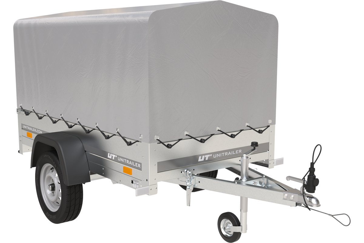 Anhänger 750 kg 200 x 125 mit Hochplane und Spriegel Garden Trailer 201 KIPP