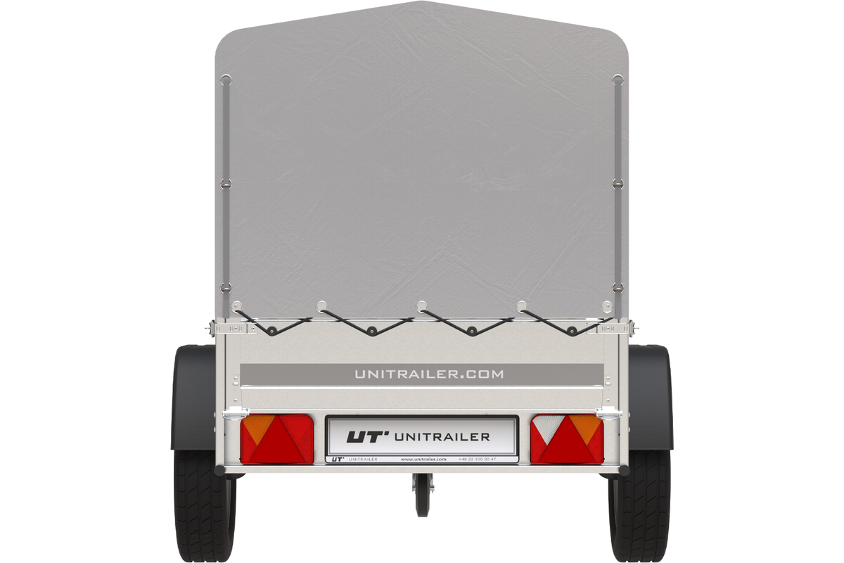 Anhänger 750 kg 200 x 125 mit Hochplane und Spriegel Garden Trailer 201 KIPP