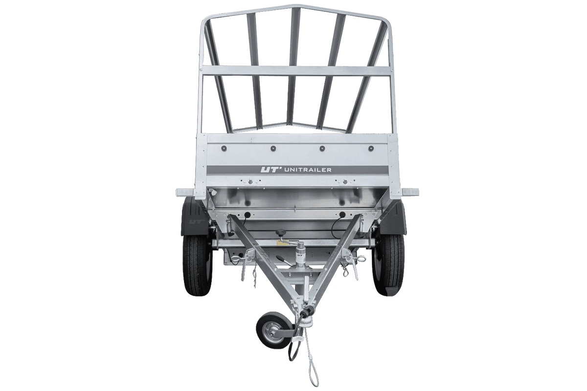 PKW-Anhänger Garden Trailer 200 KIPP 200 x 106 cm mit Hochplane, Spriegel und Stützrad Gesamtgewicht 500 kg