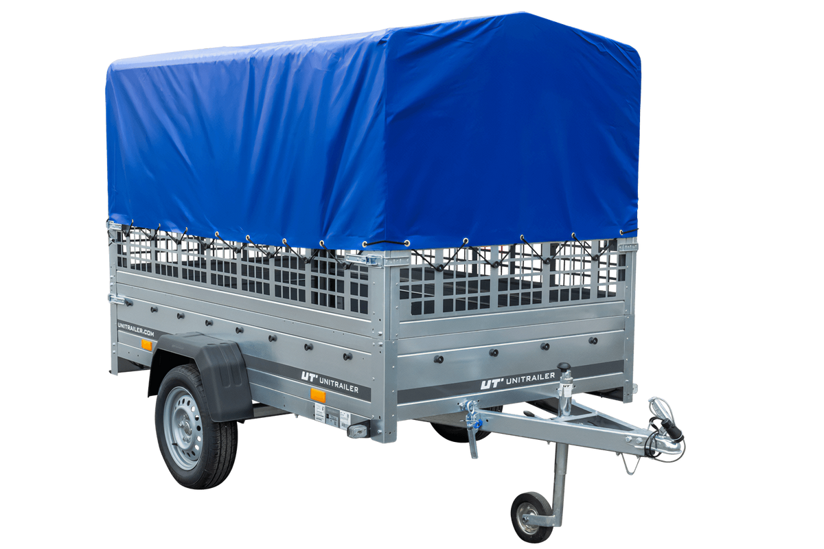 Gebrauchter Planenanhänger Garden Trailer 230 KIPP mit Gitteraufsätzen, Hochplane und Stützrad