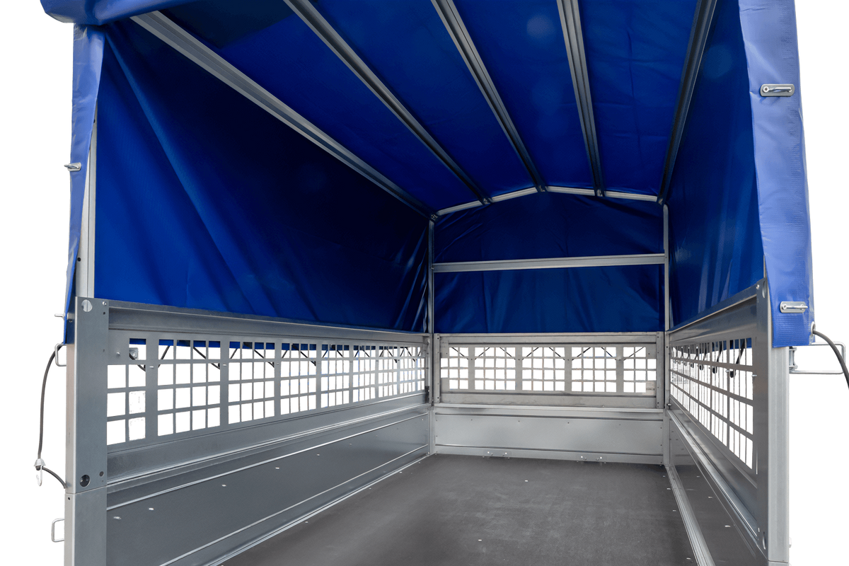 Gebrauchter Planenanhänger Garden Trailer 230 KIPP mit Gitteraufsätzen, Hochplane und Stützrad