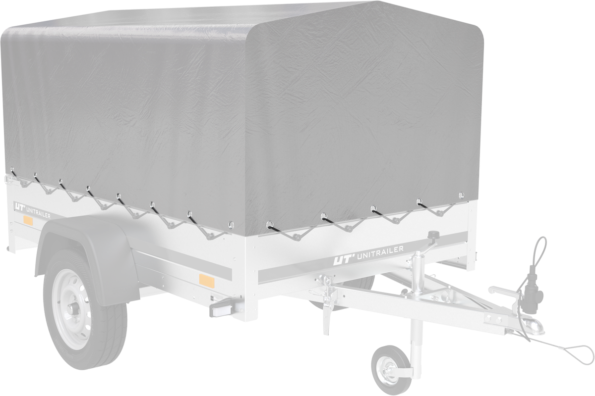 Anhänger 750 kg 200 x 125 mit Hochplane und Spriegel Garden Trailer 201 KIPP