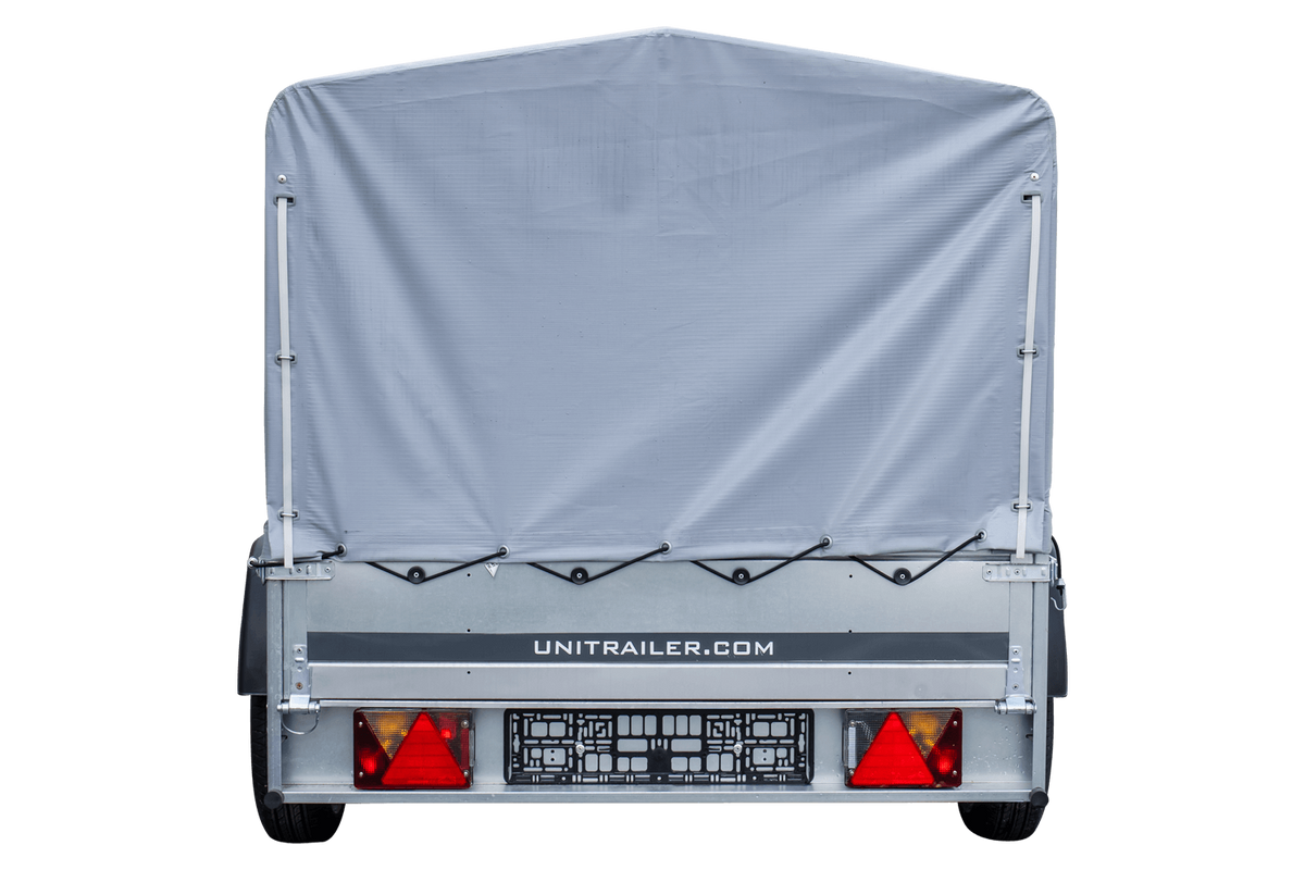 Straßenanhänger mit Hochplane, Spriegel H-800 und Stützrad 230x125 Garden Trailer 230 KIPP