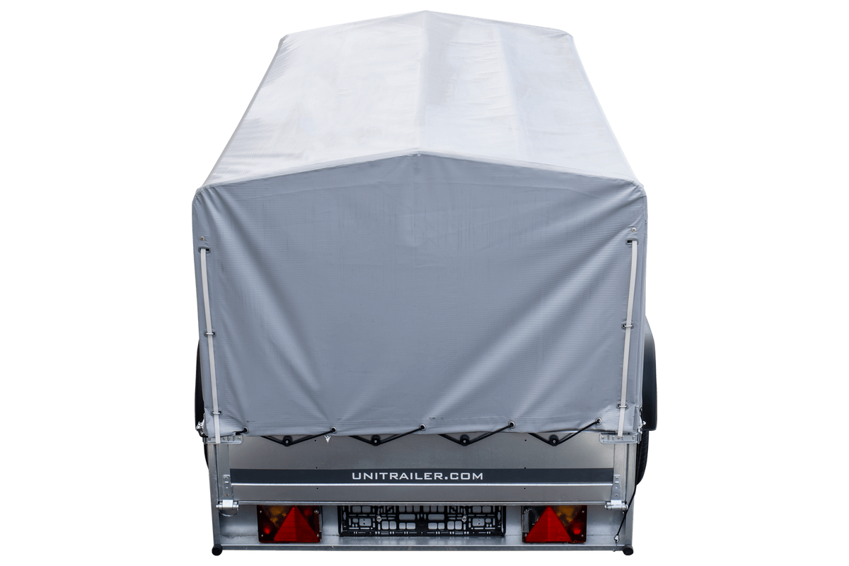 Straßenanhänger mit Hochplane, Spriegel H-800 und Stützrad 230x125 Garden Trailer 230 KIPP